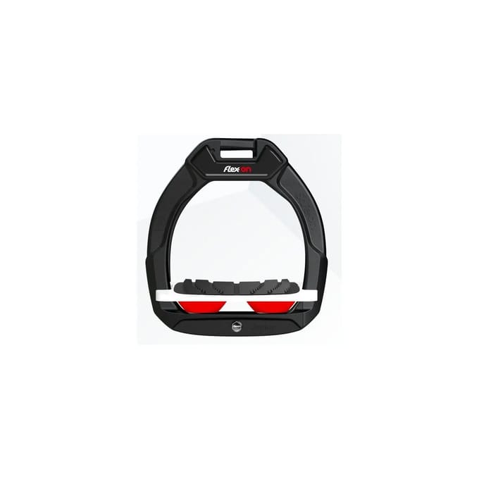 Veiligheidspalzen voor het paardrijden Hellend Grip Zwart/Wit/Rood Flex-On Safe-On