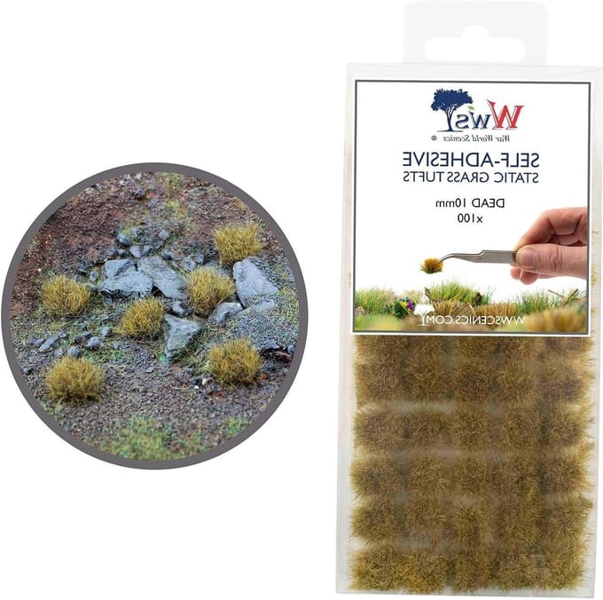Zelfklevend Gras - Miniatuur Gras - Diorama Bouwen - Direct Plakbaar - 100 Stuks - Verdord