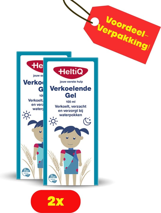 2 x HeltiQ Verkoelende Gel 100 ml - Voordeelverpakking!