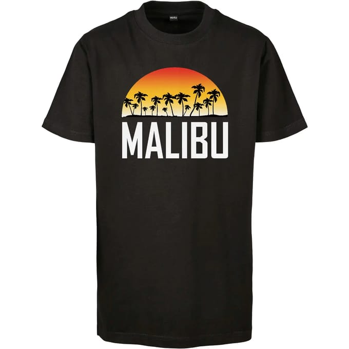 Mister Tee - Malibu Kinder T-shirt - Kids 110/116 - Zwart
