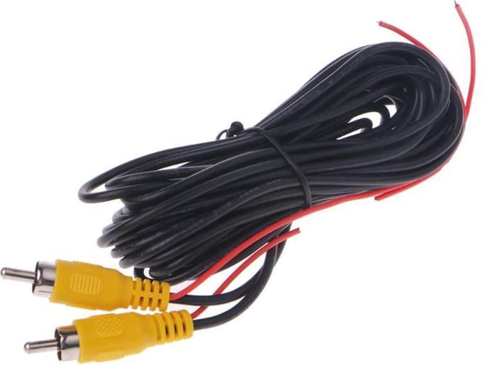 10 M videokabel voor achteruitrij camera | RCA-plug