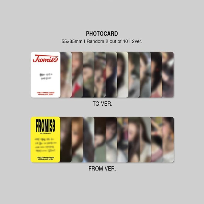 [PRÉCOMMANDE] fromis_9 – Le 6ème Mini Album 'From Our 20’s' [Version Carte Postale] 2 in Set