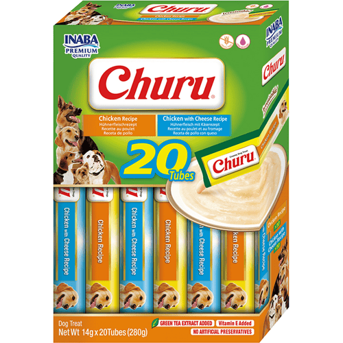 Inaba Churu Puree Multipack 20x14 g - Hondensnacks - Kip