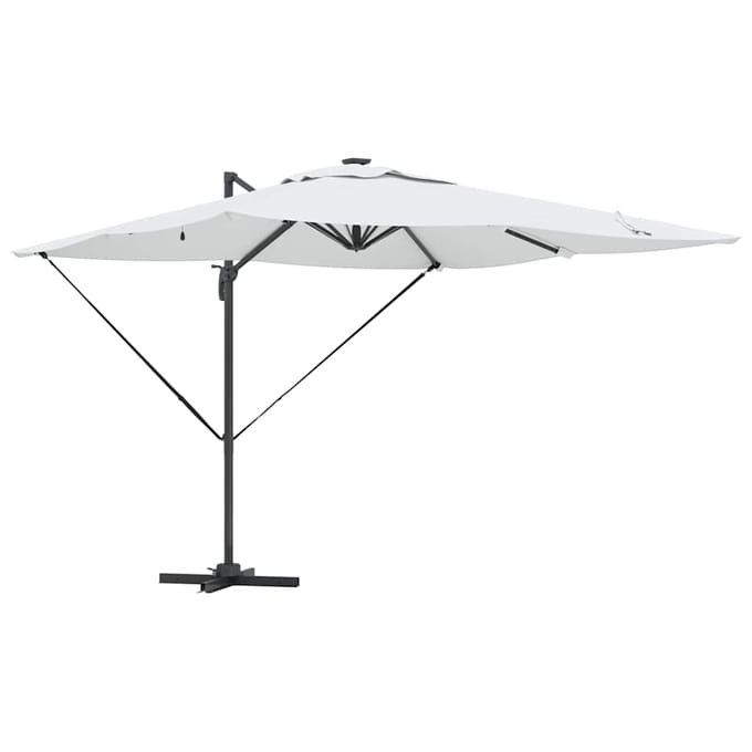 vidaXL - Parasol - Zand - 286 - x - 284 - x - 270 - cm - Aluminium - en - Polyester