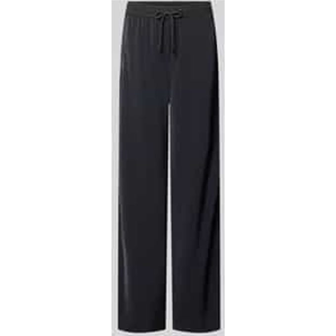 Comfortbroek met zijwaartse labeldetails en elastische band