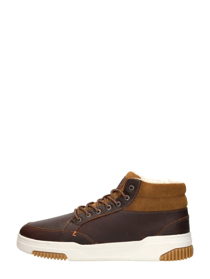 HUB Mark 2.1 Sneakers Heren - Leren Sneaker - Cognac - Maat 45