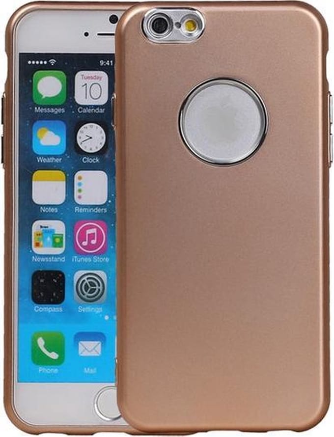 BestCases.nl Apple iPhone 6 / 6s Design TPU back case hoesje Goud