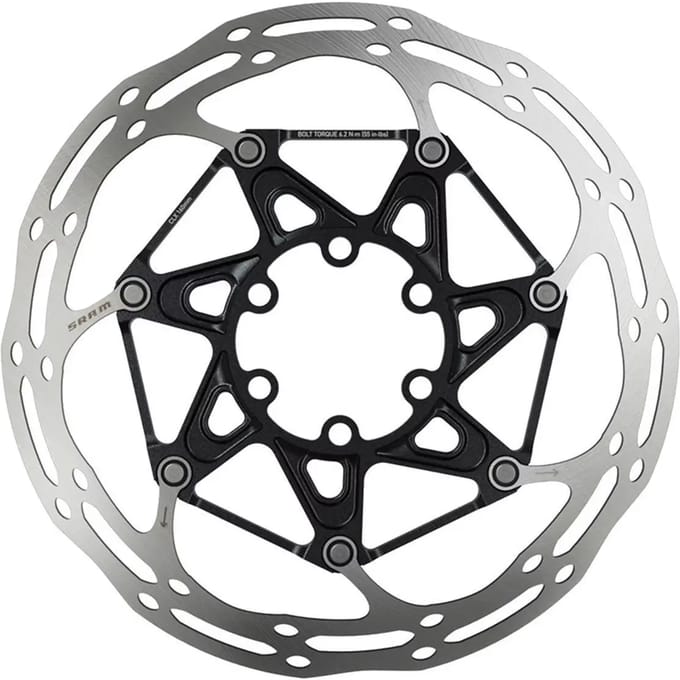 Schijven Sram Rotor Centerline 2P 140Mm Black Ti Rounded
