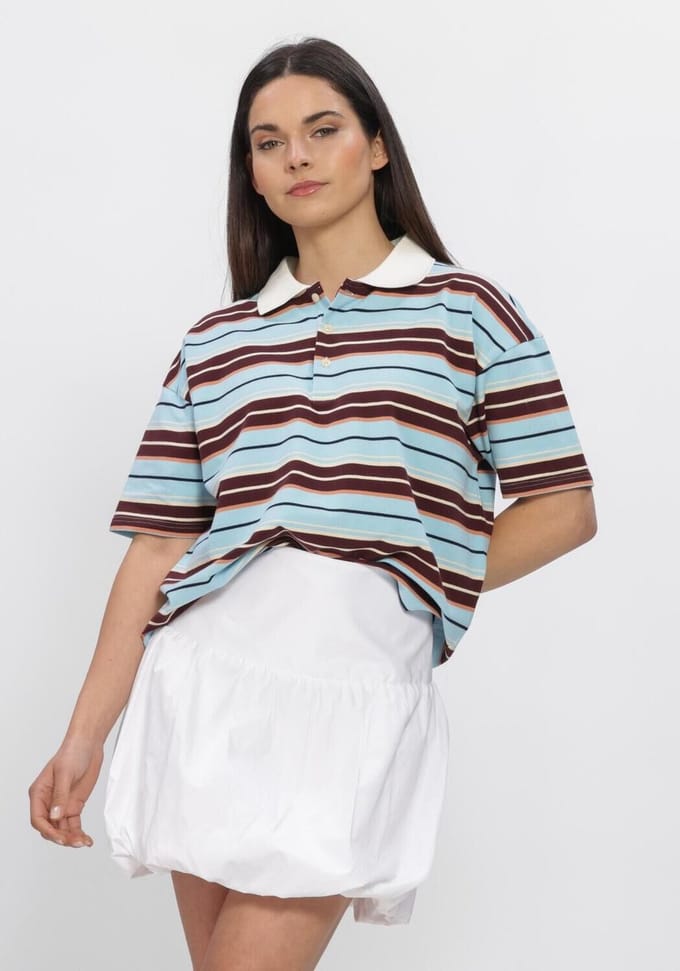 Notre-V Nv-hilma Tops & T-shirts Dames - Shirt - Multi - Maat M