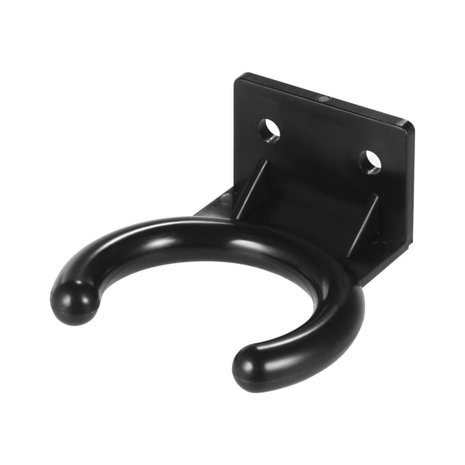 Draadloze microfoonhanger Microfoon Wandhouder Houder Haakklem Kunststof zwart