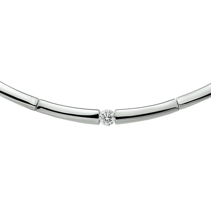 Collier Zirkonia 42 + 3 Cm