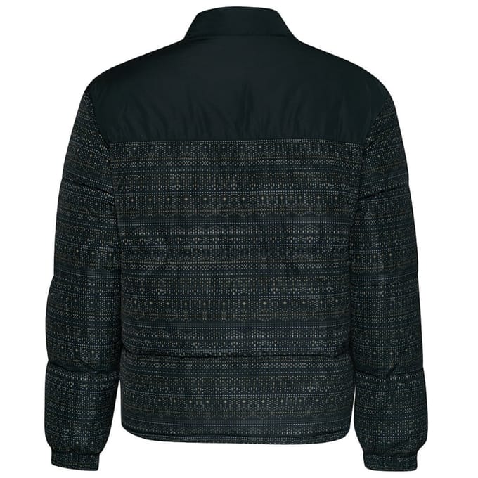 Lyle & Scott Fair Isle omkeerbaar zwart pufferjack