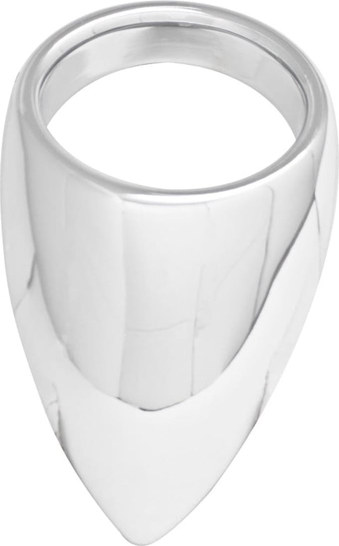 Black Label - Teardrop Cockring - Stimuleert de Prostaat - RVS - Diameter 45 mm