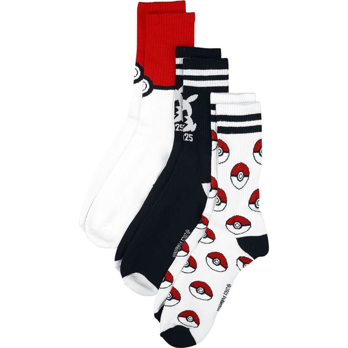 Pokémon - Gaming Sokken - Sport Socken - EU39-42 tot EU 43-46 - meerkleurig
