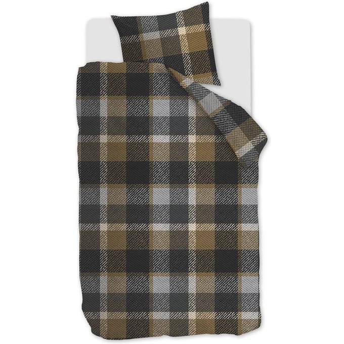 Beddinghouse Marnix dekbedovertrek - Eenpersoons - 140x200/220 - Grijs