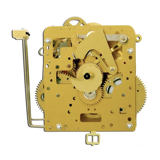 Ketting uurwerk Hermle 261-030, 7-daags, slingerlengte 45cm, slag op gong