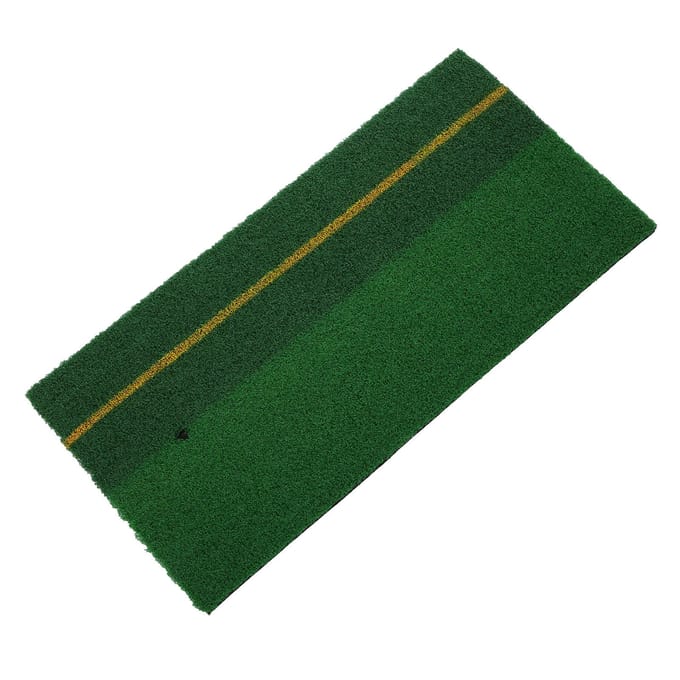 Golf Indoor Dubbele Kleur Gras met Markering Swing Mat Draagbare Mini Oefenmat black