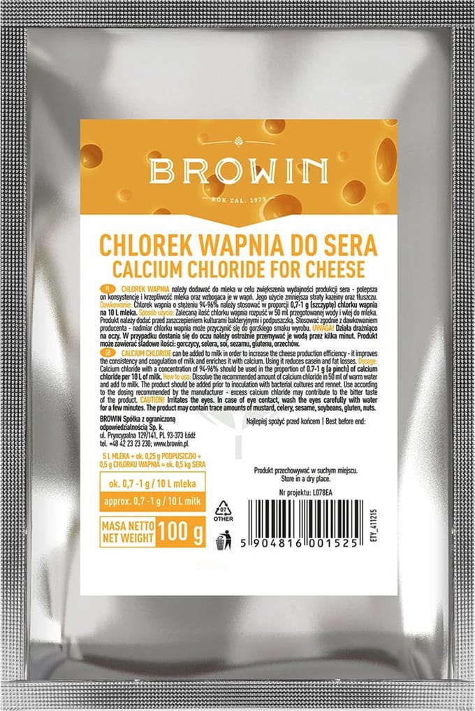 Calciumchloride voor kaas 100g