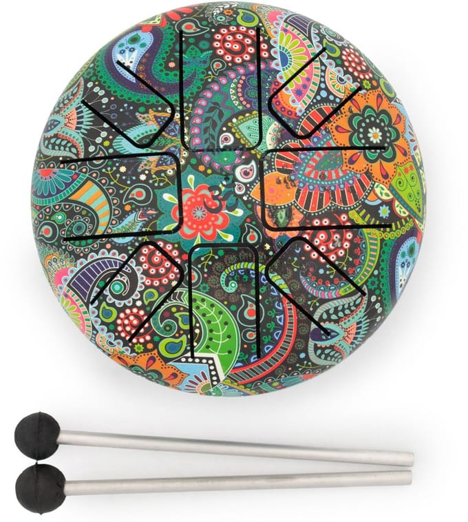 Low Med Hapi Drum Mandela Leaf- 14x7cm