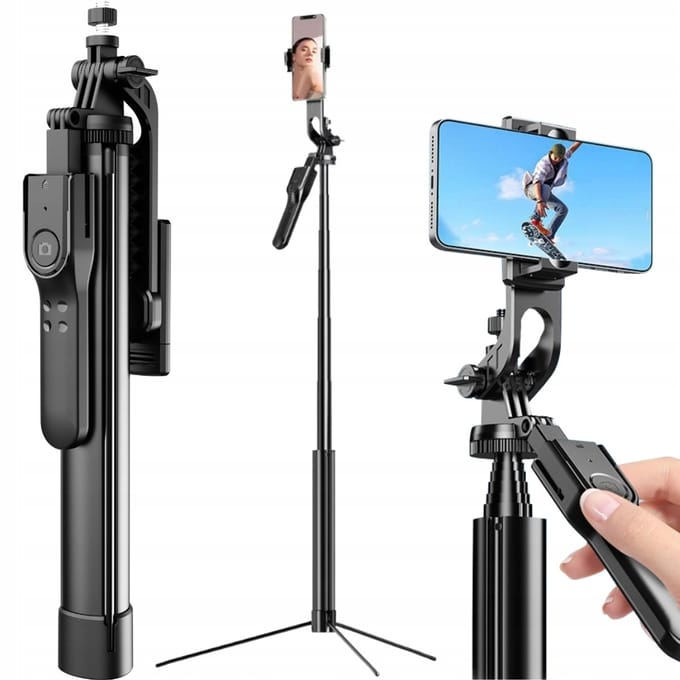 Selfie Stick Statief met Bluetooth Afstandsbediening - 178cm