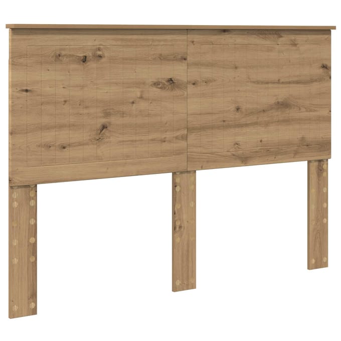 vidaXL Hoofdbord Artisan Eiken Bewerkt hout