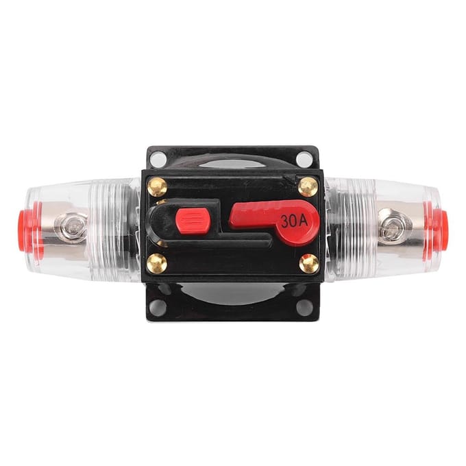 Auto Vrachtwagen Audio Versterker Reset Zekeringautomaat Zekeringhouder Auto Accessoire DC 1224V30A 30A gray