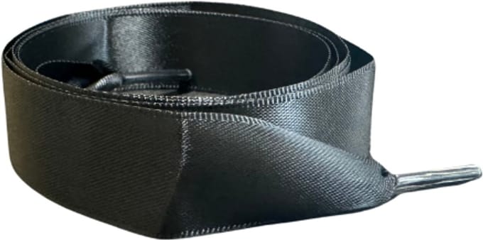 SneakersAdept - Satijnen Zwarte Veters - 140cm - Satijn - Zwart