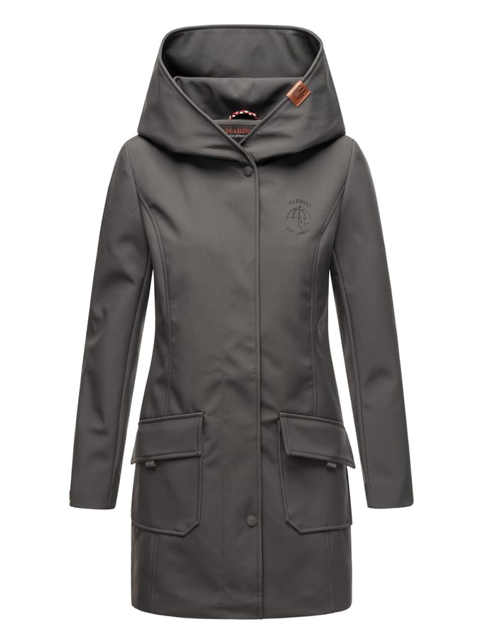 Marikoo dames softshelljas – Mayleen, waterafstotend met capuchon