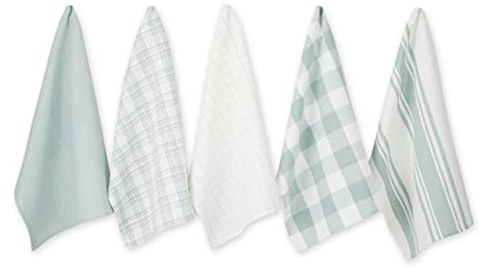 Grote geweven katoenen theedoekset - 5 stuks, 18x28 inch