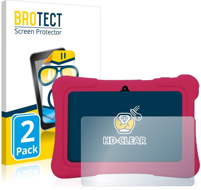 BROTECT - Screenprotector voor Pritom K7 - Folie Beschermfolie transparant 2 Stuks