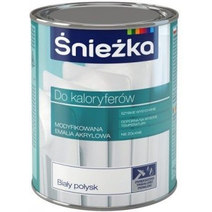 Śnieżka Serie - Acrylverf voor Radiatoren - Wit - Glanzend - 0,4L