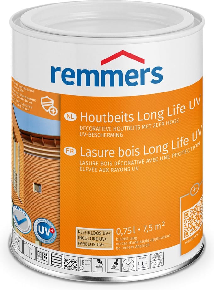 Remmers - Glazuur UV+ 2,5 l, Licht eiken
