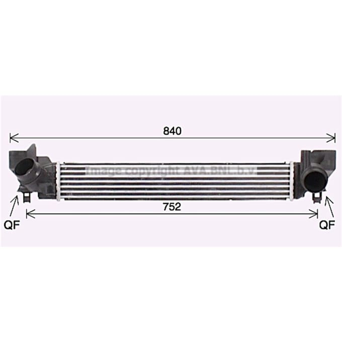 Intercooler AVA COOLING BW4579 AVA