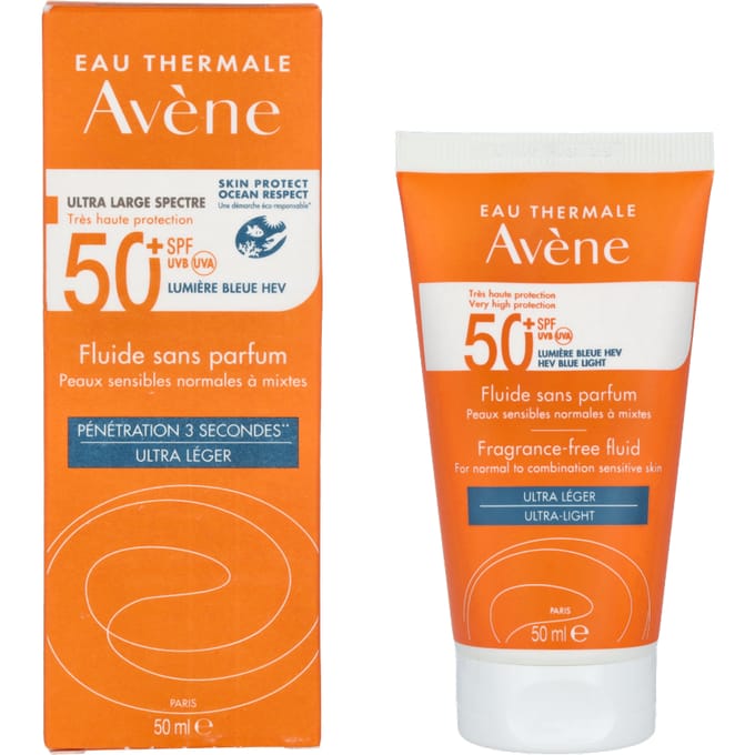 Avene High Protection Unscented Fluid SPF50+50 ml.