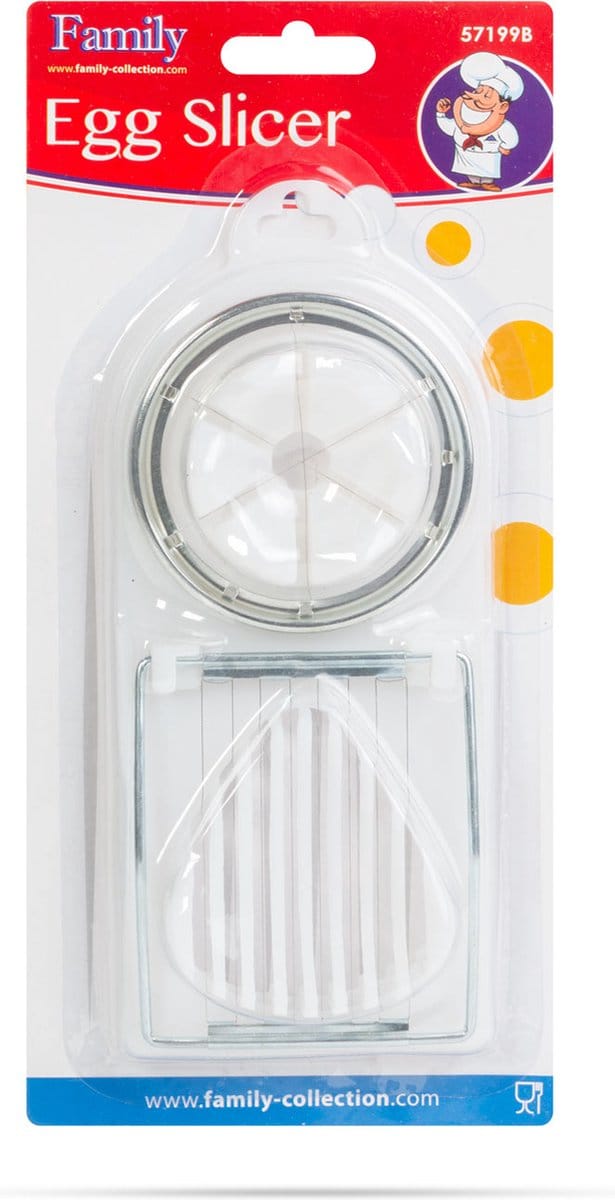 Eiersnijder - Wit - 19 x 8 cm - Egg slicer - Eisnijder -