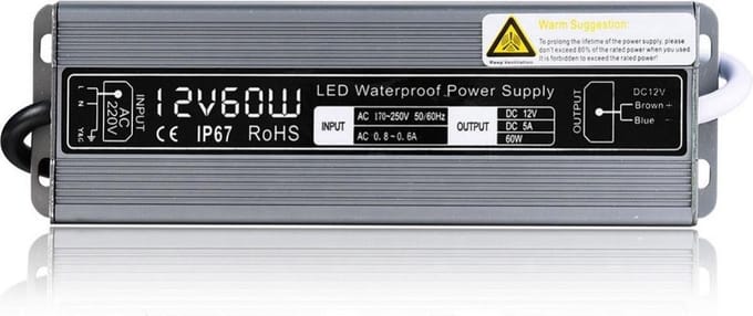 LED driver 12volt 5A 60W IP67