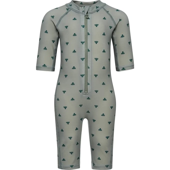Eénstuk zwemkleding 3/4 voor meisjesbaby Hummel BEE AOP