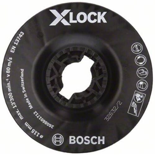 Bosch Accessories 2608601712 X-Lock steunschijf middelhard, 115 mm