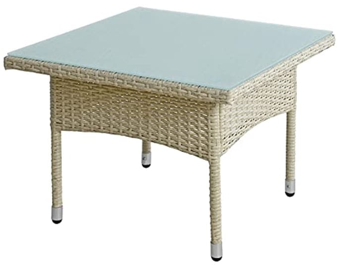 Moderne Polyrotan Bijzettafel - Stijlvolle Tuintafel voor Balkon en Tuin