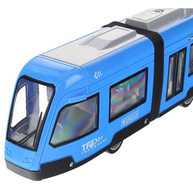 Blauwe Geleed Tram Speelgoed met Licht & Geluid