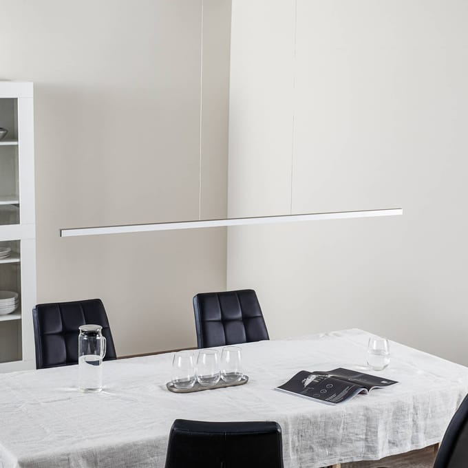 Evotec LED hanglamp Orix, wit, 150 cm lengte