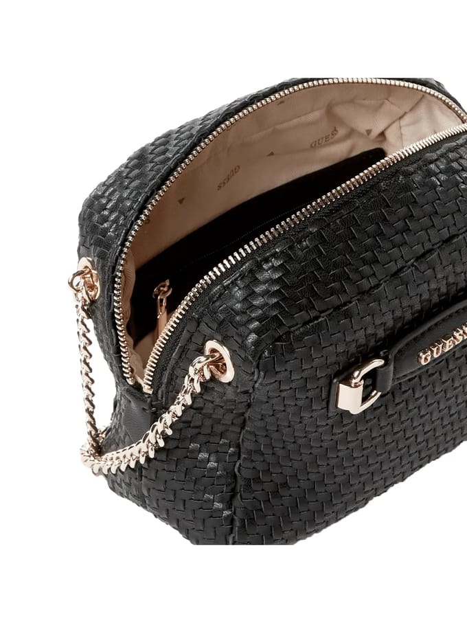 GUESS Schoudertas Francy Camera Crossbody Bag Black Zwart