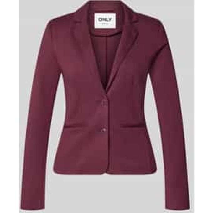 Slim fit korte blazer van viscosemix model 'POPTRASH'