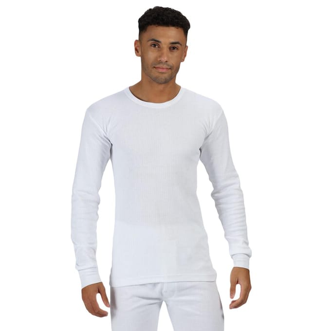 Regatta Thermisch Ondergoed Lange Mouw Vest / Top (Wit)