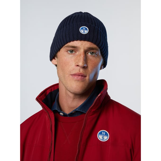North Sails Muts Geribbeld breisel met fleece voering