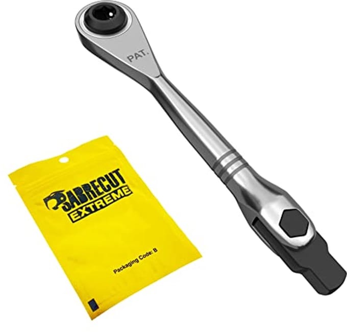 Mini Micro Ratel 6.3mm (1/4") HEX Verstelbare 1/4" Vierkante Drive Hand Ratelsleutel