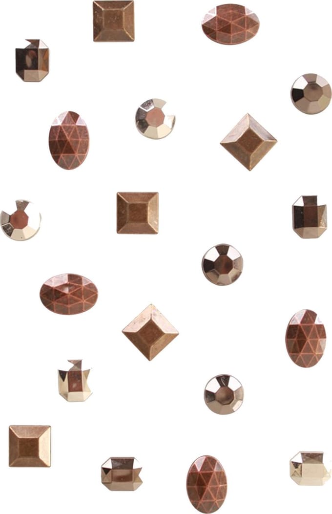 Steampunk plaksteentjes assortiment van diverse kleuren en vormen