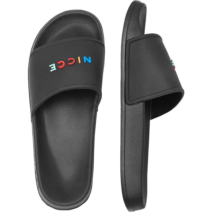 Nicce Dallas Heren Zwarte Sliders