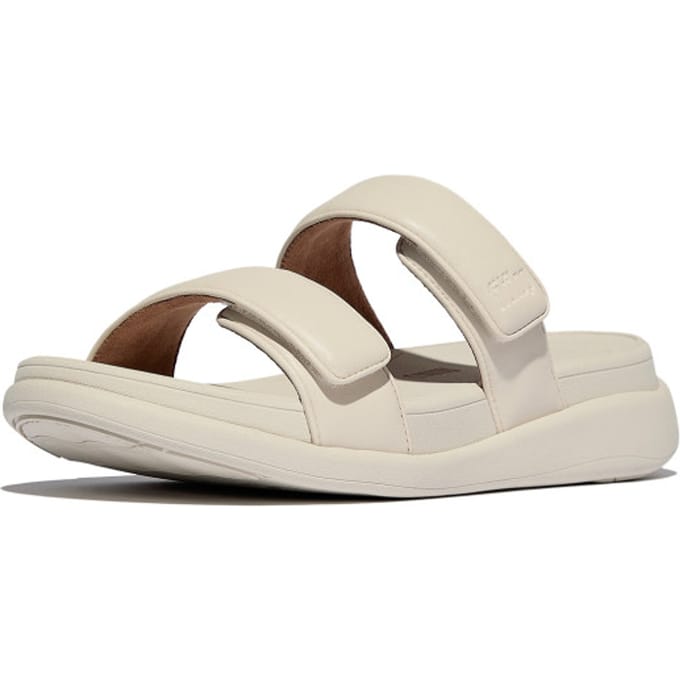 FitFlop F-Mode Go Adjustable Flatform Two-Bar Slides Vrouwen - Paris Beige