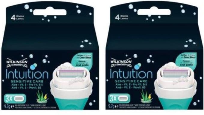 Wilkinson Intuition Naturals Sensitive Care Scheermesjes - Duopak